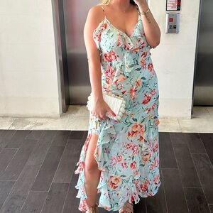 Guess floral print dress size L